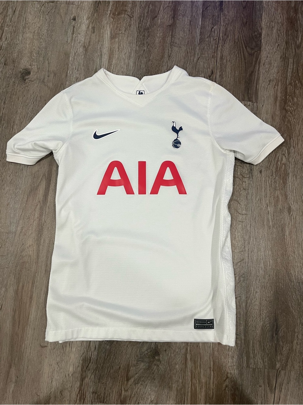 Nike Kids White Tottenham Hotspur Soccer Jersey with Red AIA